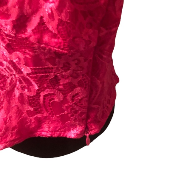 New York & Company Hot Pink Lace Blouse size XXL - Picture 5 of 7